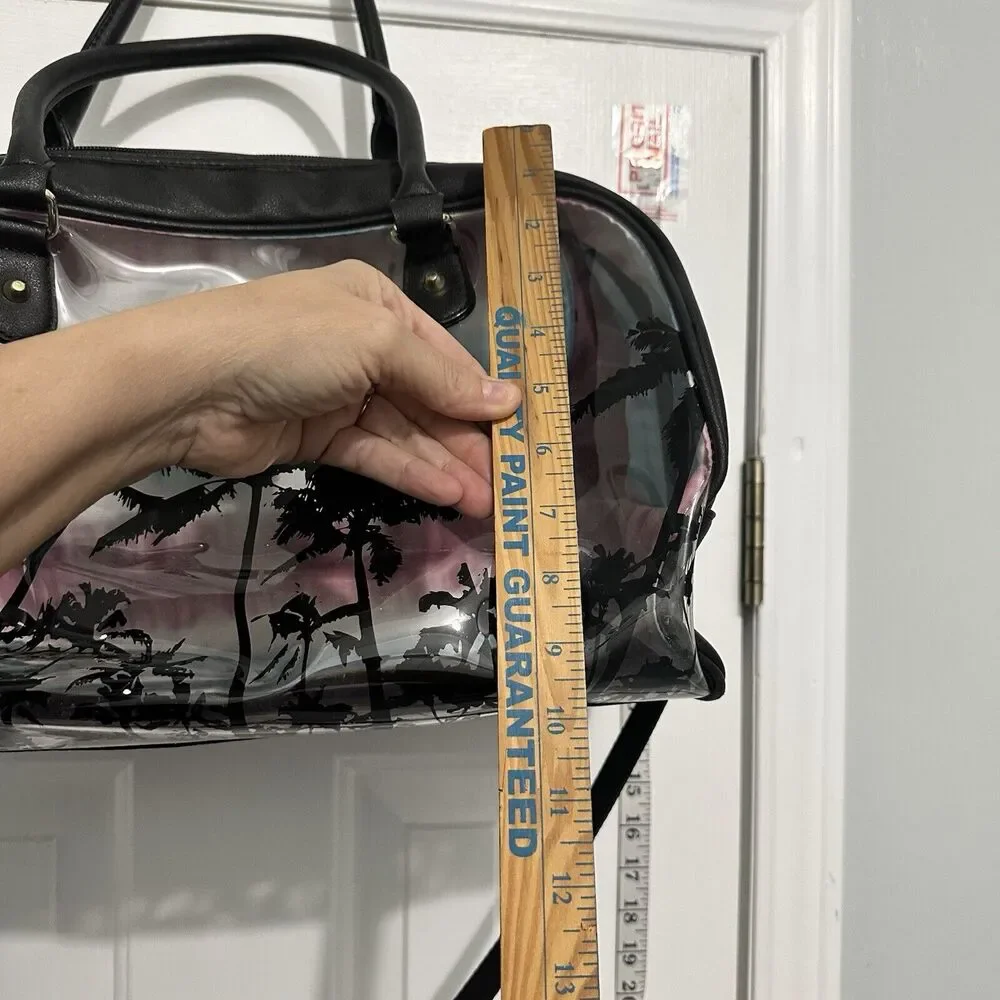 Juicy Couture Black Palm Tree Travel Weekender BAG Duffle Beach Pink Cruise